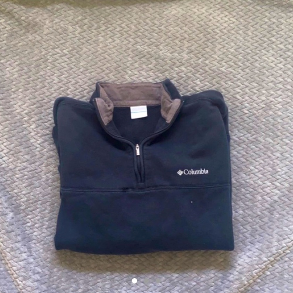 vintage columbia quarter zip sweatshirt